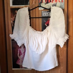 Reformation Sadie Top in Ivory
